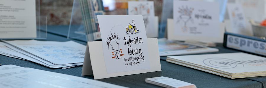 Info-Stand zum Weltladen-Dachverband auf den Weltladen-Fachtagen